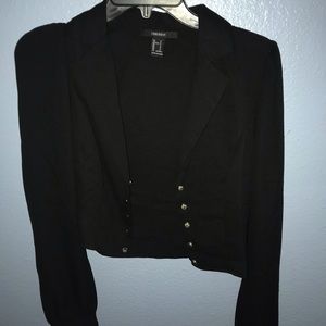 BLACK LIGHT MATERIAL BLAZER